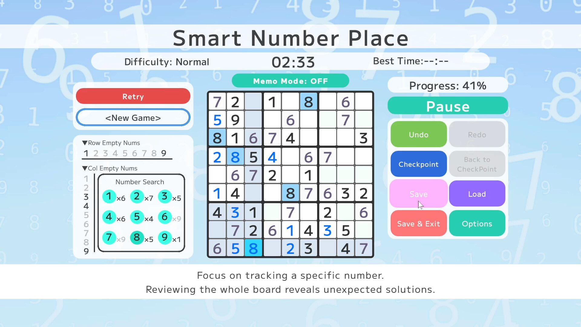 益智解謎新作《Smart Number Place（智慧數獨）》Steam登場！無限生成謎題、客製化主題、燒腦數獨挑戰等你來破關
