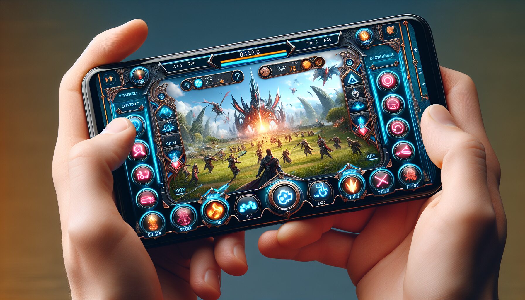 雙搖桿操作介面以及視覺優化設計