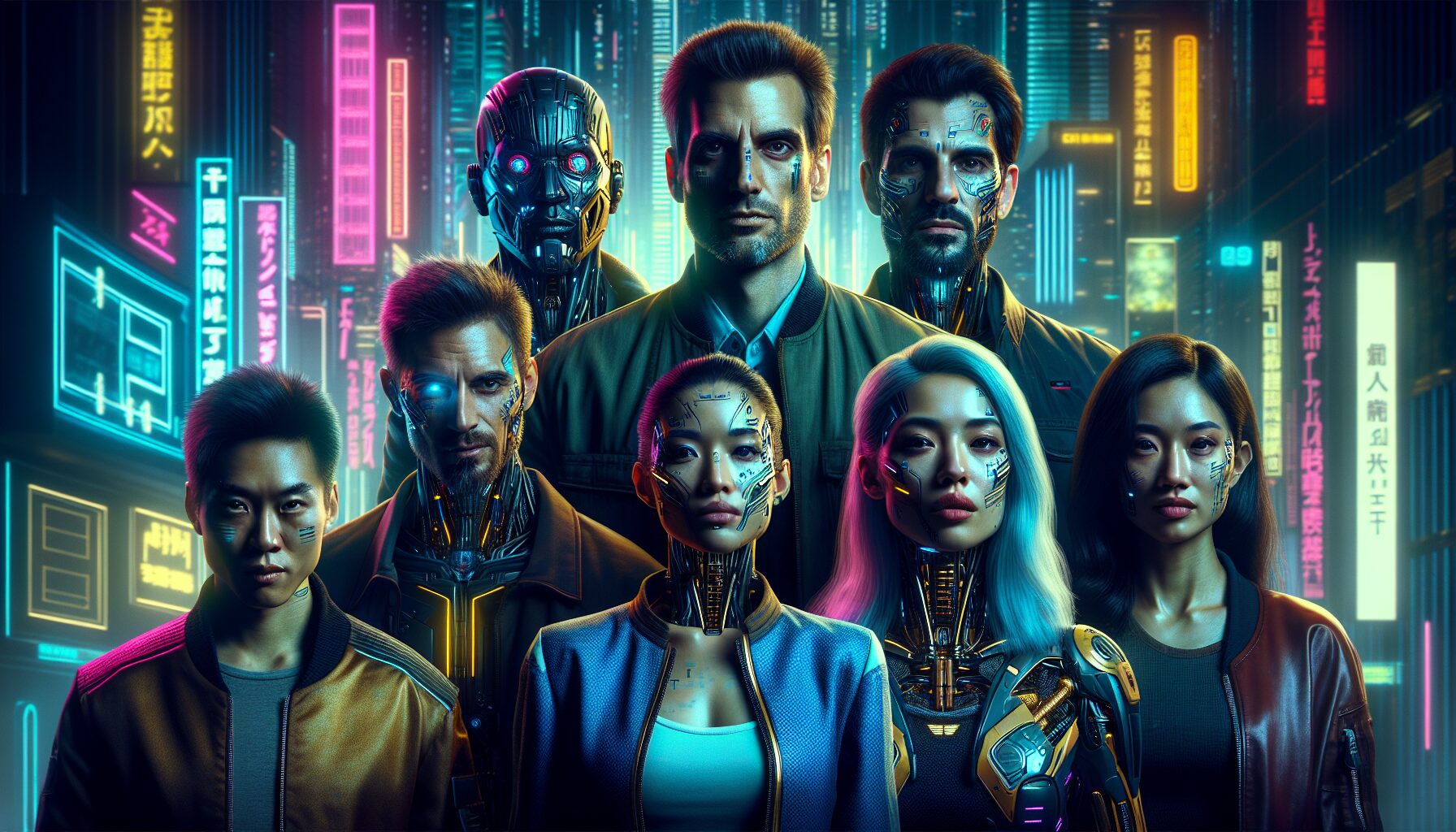 大衛和團隊核心成員：露西、蕾貝卡等劇中經典合照。