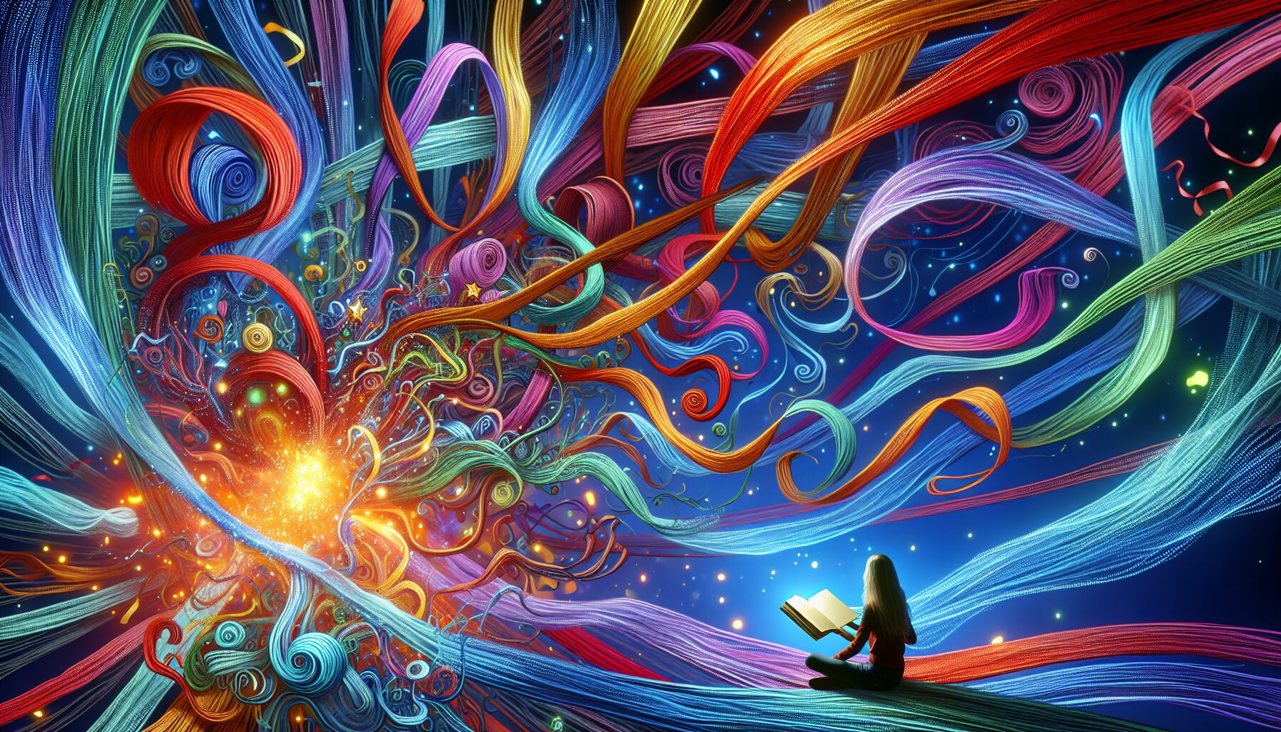 神展開情節插畫,充滿荒謬驚喜的網文世界