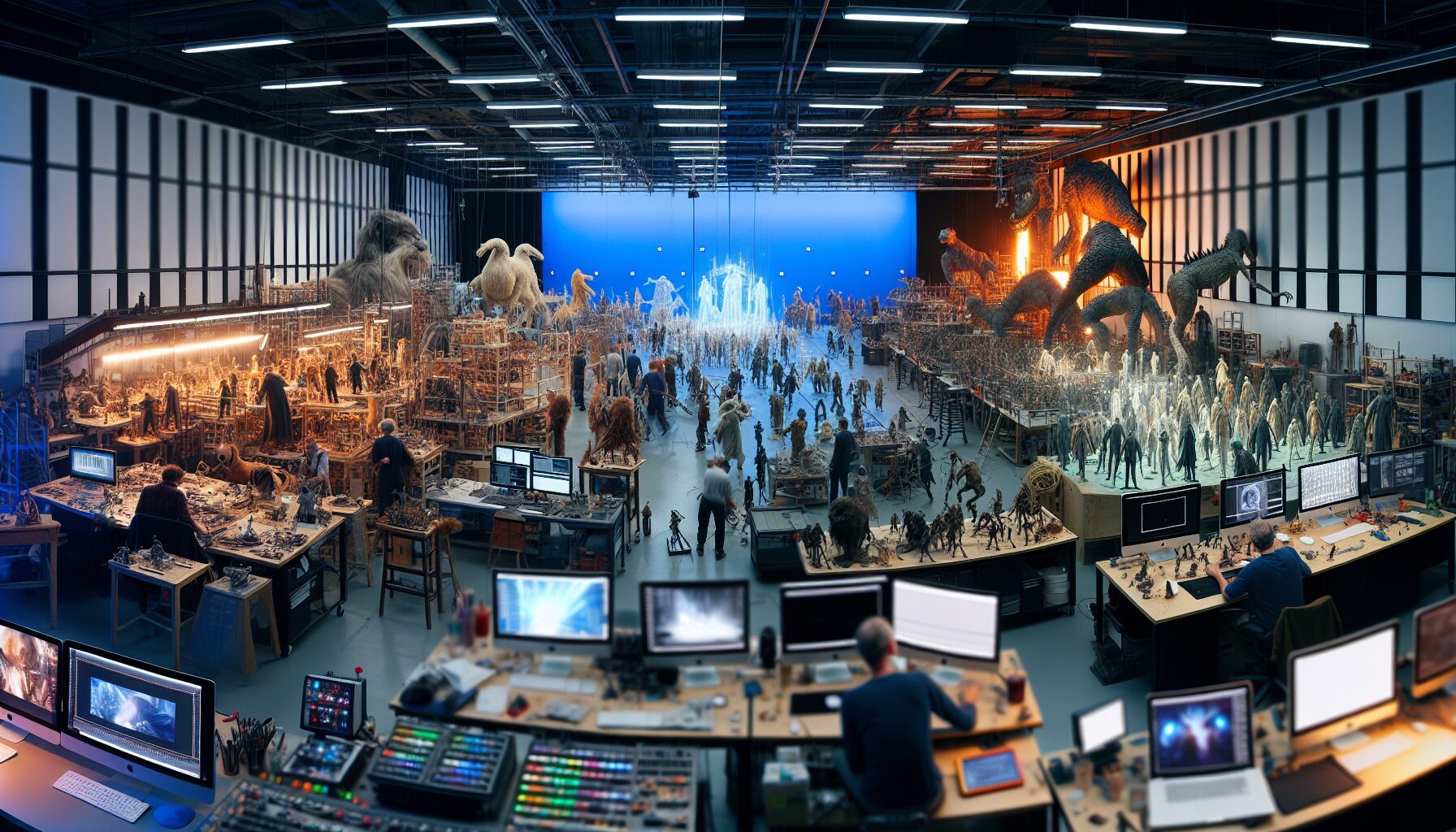 多種電影類型的海報拼貼