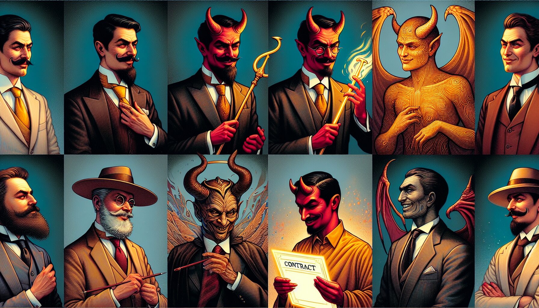 現代小說惡魔角色擬人化形象