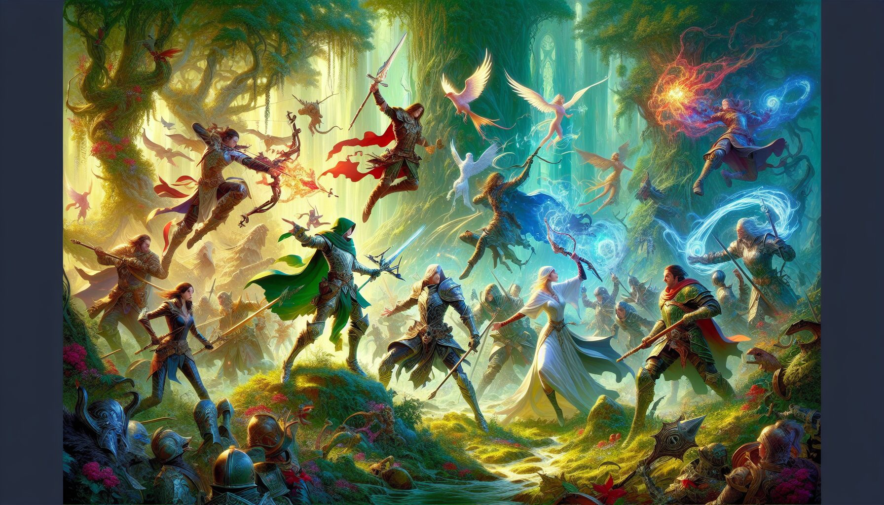 遊戲卡通渲染美術風格場景示意