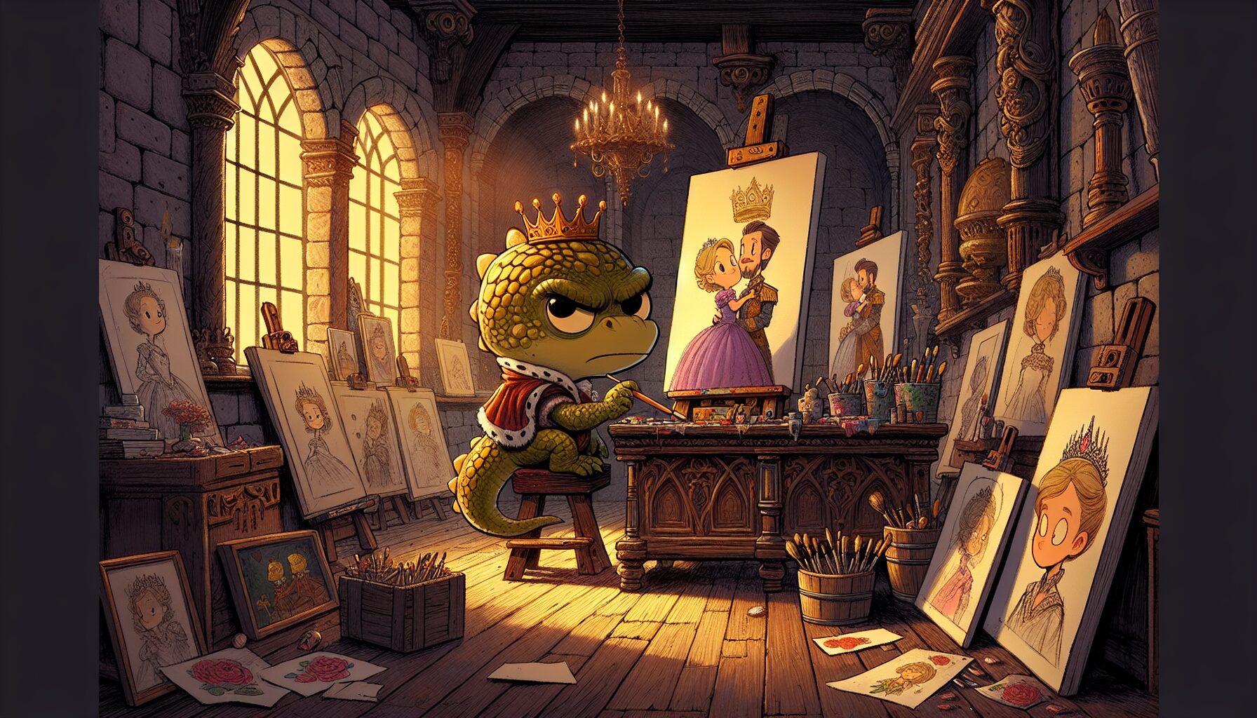 庫巴對碧姬公主的戀愛塗鴉