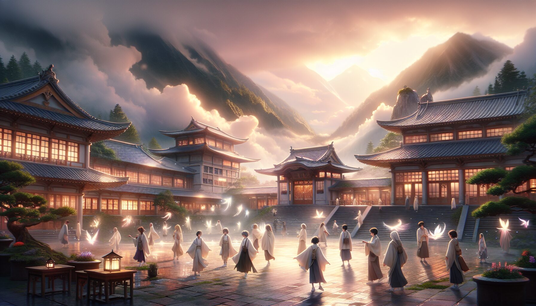 《奧術神座》主角形象插圖,展現魔法與科學並肩的氣質。