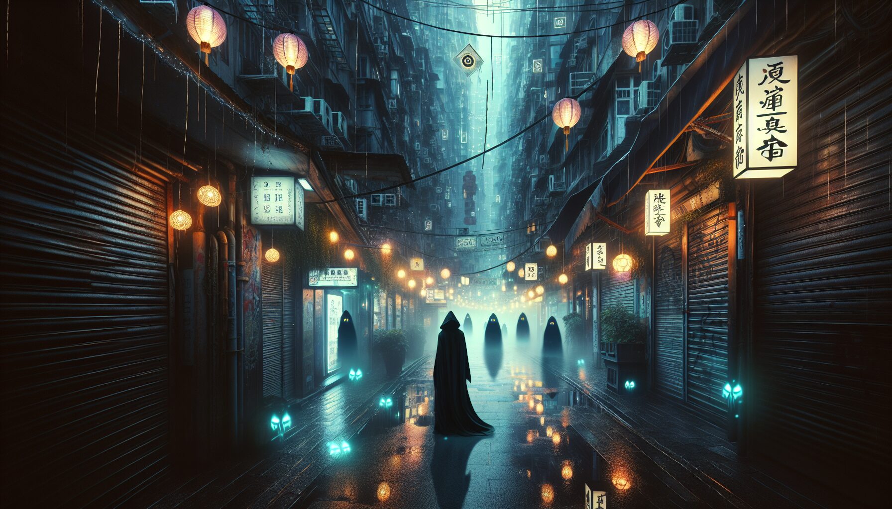 台灣原創都市奇幻小說插圖,融合在地文化與魔法元素。