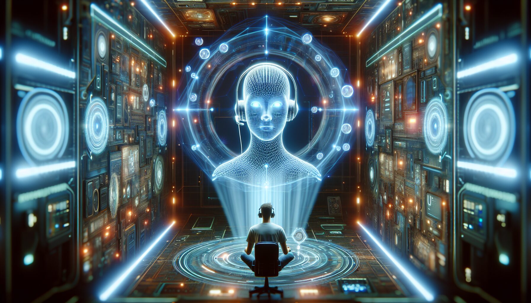 未來AI與智慧輔助的概念草圖