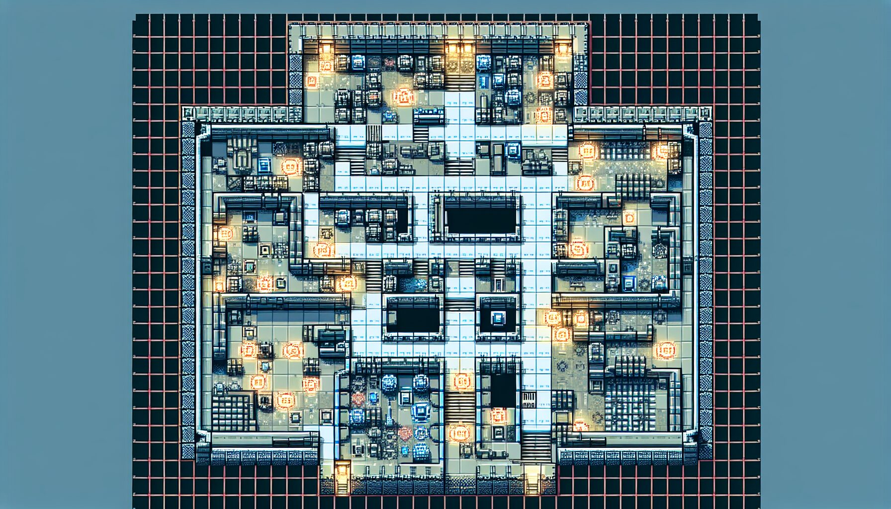 Dungeon Maker 地城設施佈局與陷阱規劃畫面