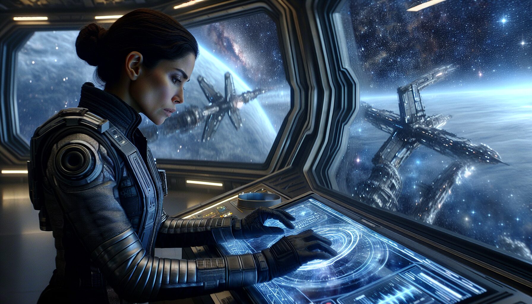 小說《深空回響》插圖／未來航天場景