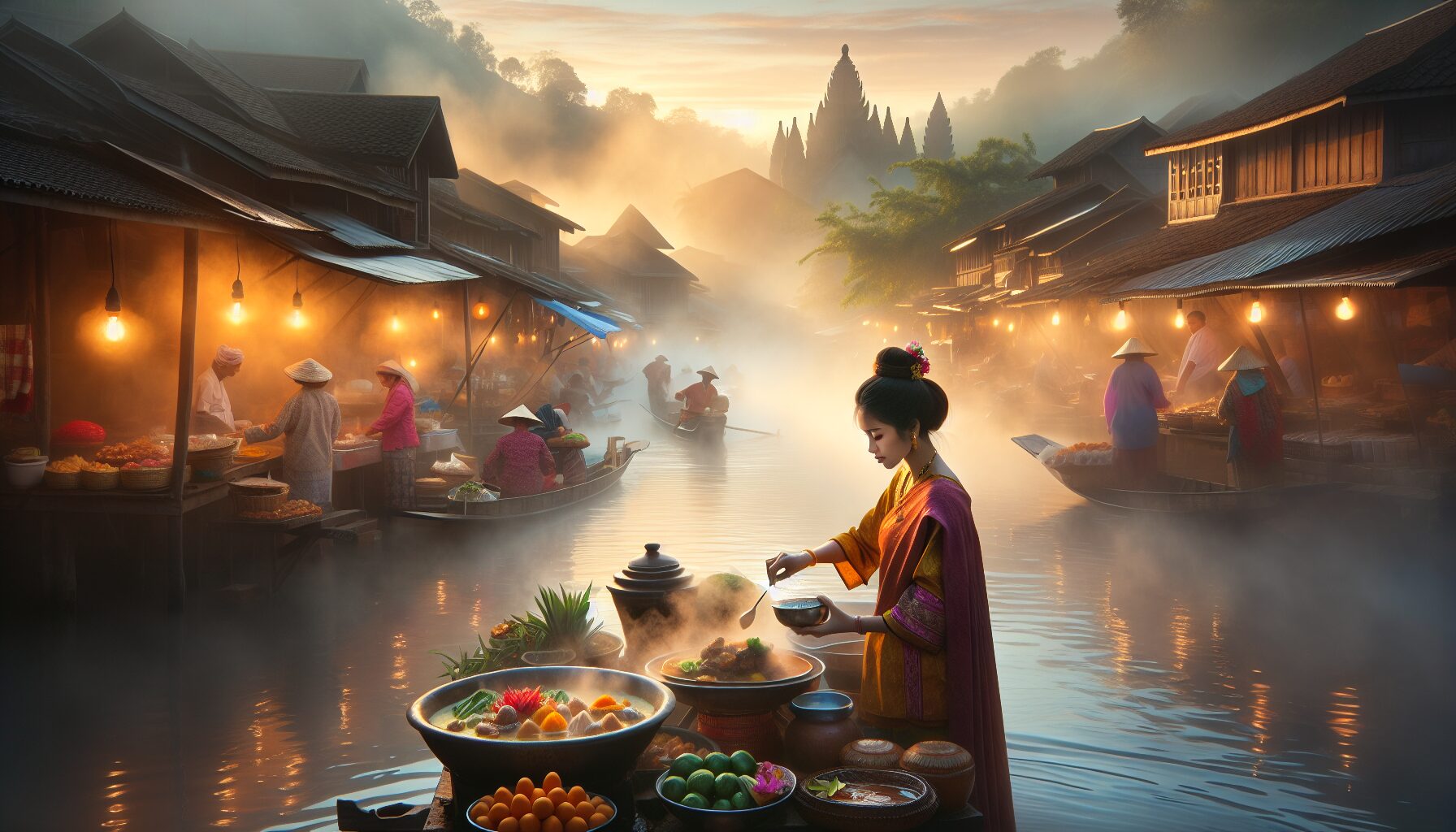 小說《江南廚娘》插圖／江南古鎮市井美食