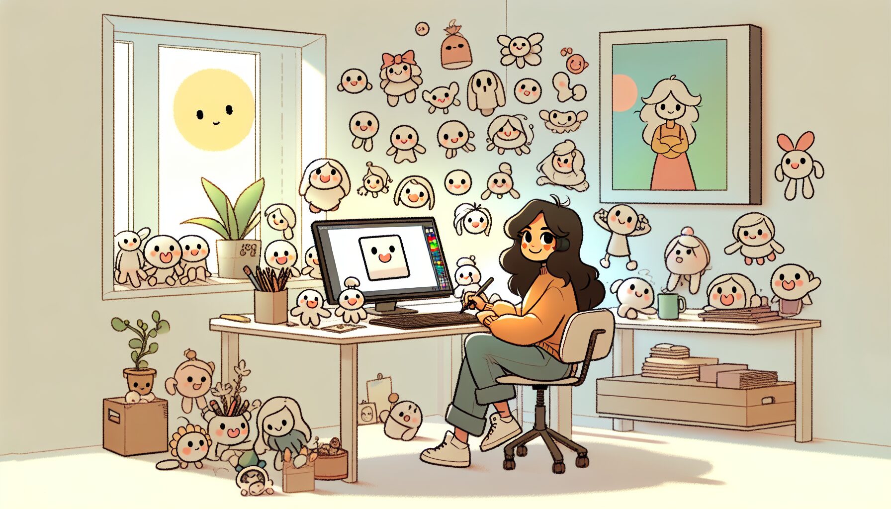 senzawa的MS Paint風格原創動畫和角色設計