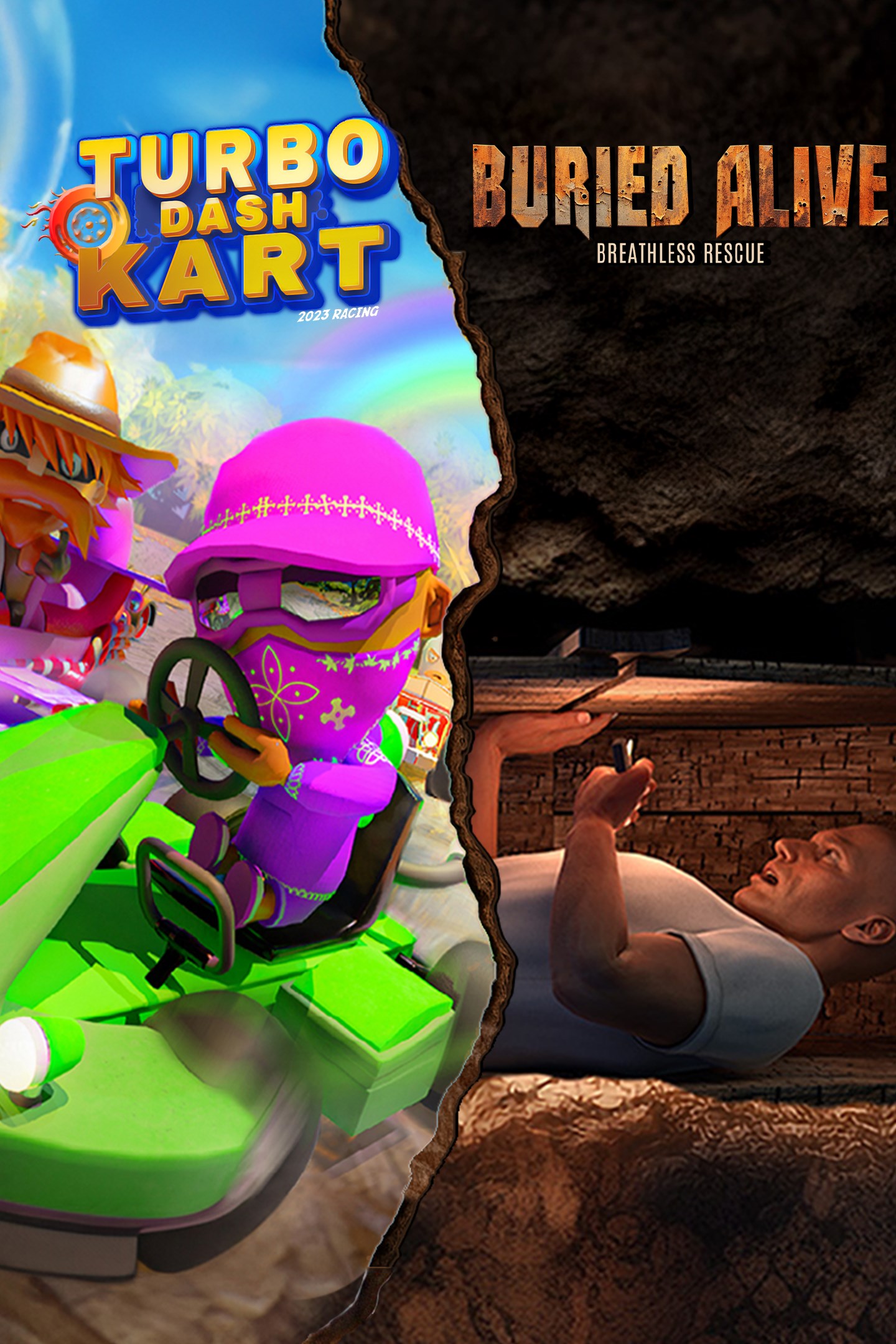 極致反差體驗!Xbox XSX 開放賽車競速+恐怖生存《Turbo Dash Kart & Buried Alive》最強CP值同捆上市