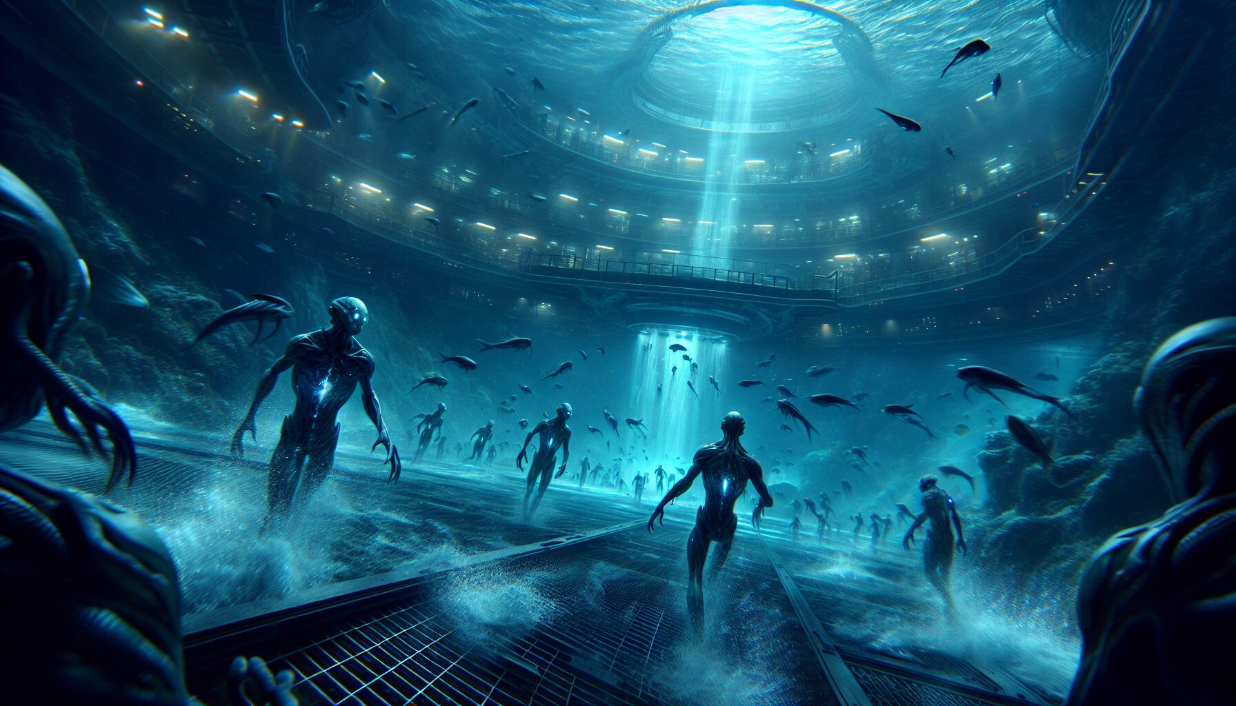 深海人魚題材小說封面藝術