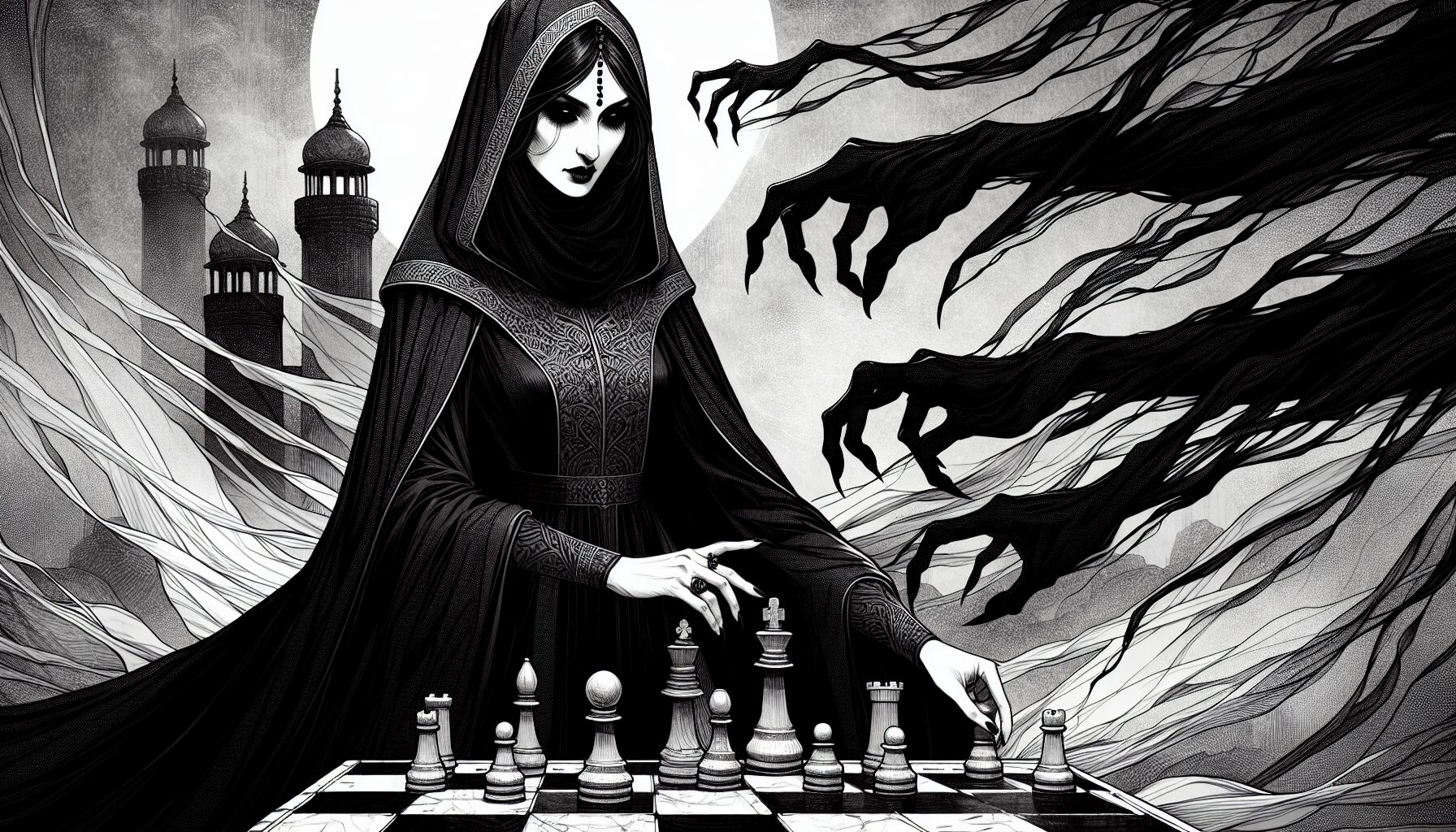 黑暗主角李雲心的智鬥與妖異仙俠場景插圖