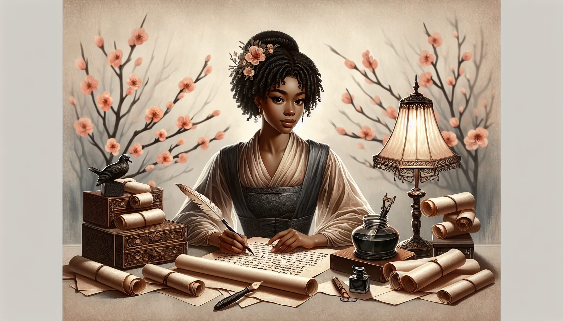 《千朵桃花一世開》演員定妝海報（張彬彬、孫珍妮）