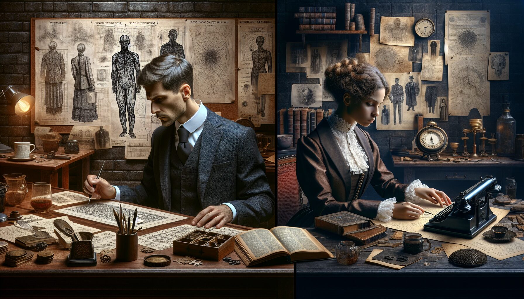 福爾摩斯與秦風角色形象致敬對比