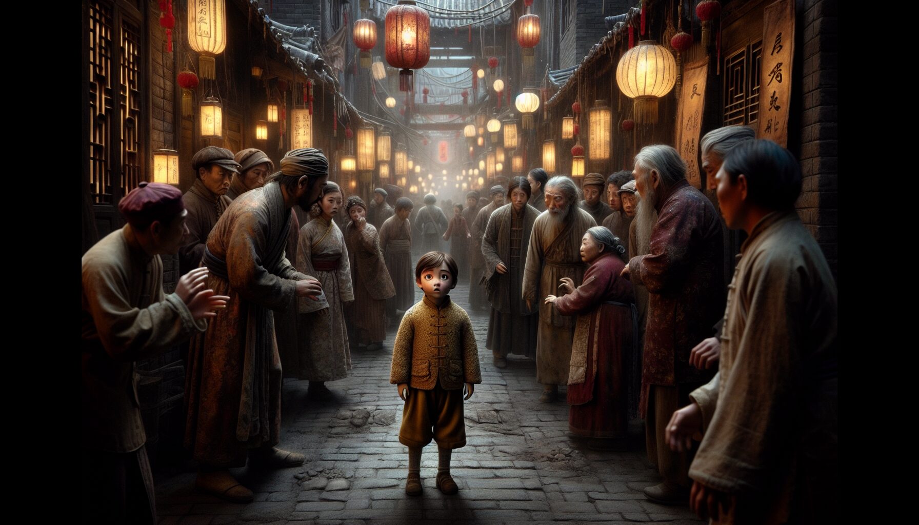 香菱大觀園學詩情景藝術插畫