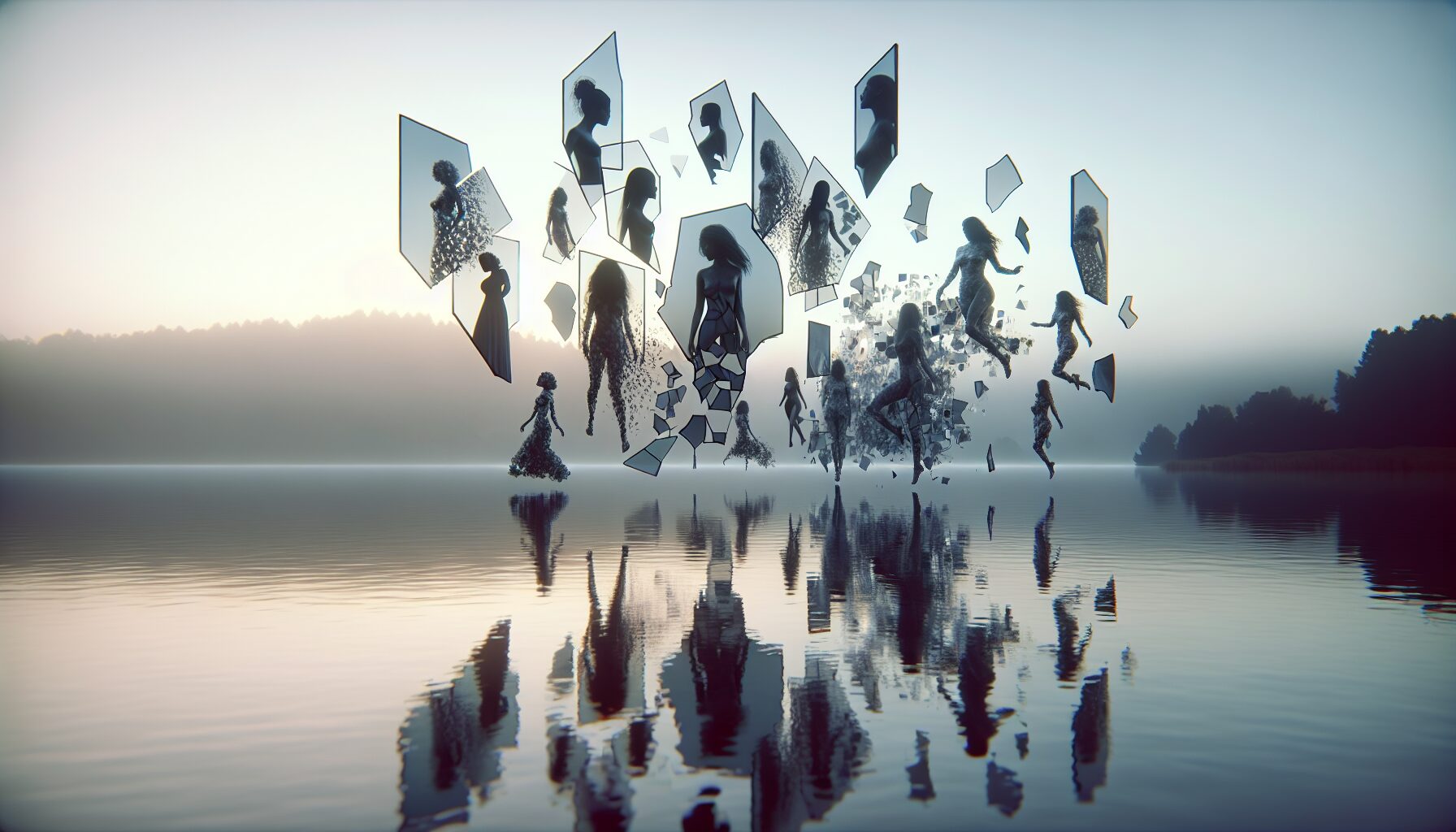 《湖面如鏡》小說封面照