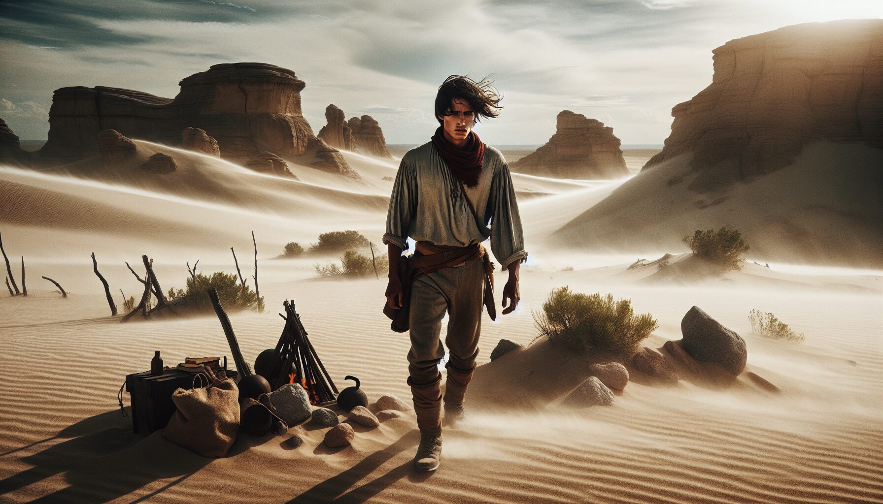 鐵心源在戈壁開啟逆境求生（小說插圖）」 class=