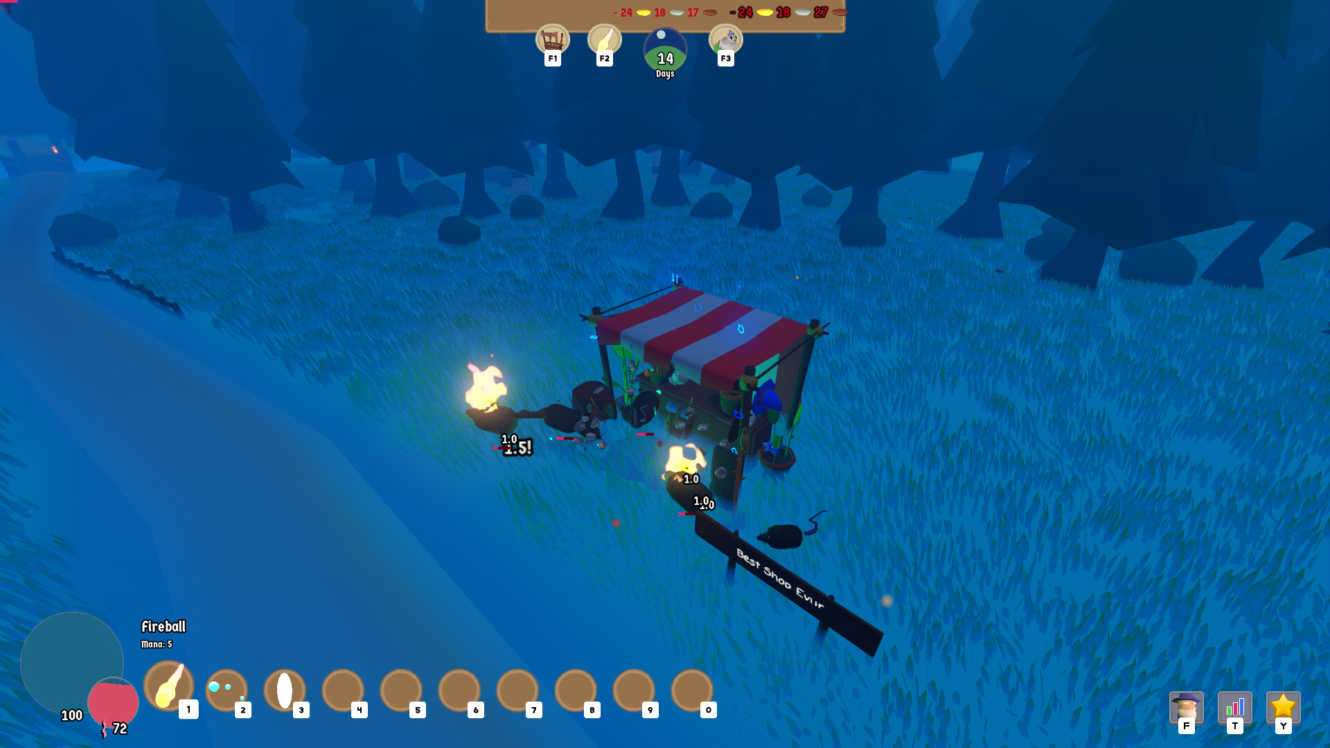 經營模擬X魔法射擊融合新作！《販售與施法》讓你晝夜兼職打拼魔幻事業