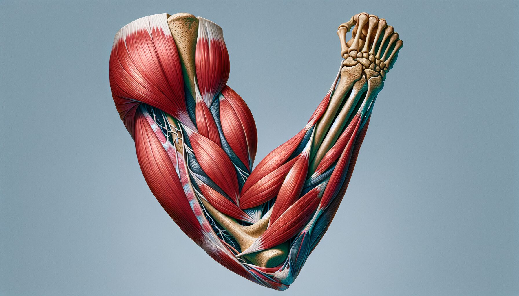 手臂肌肉分隔與神經血管位置