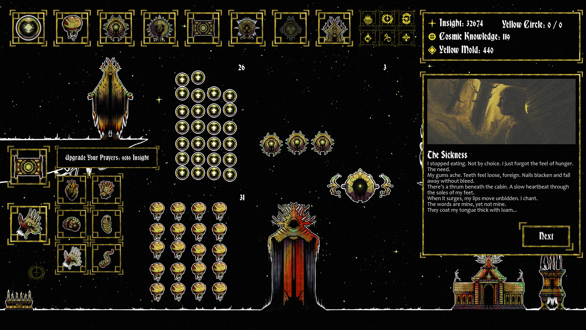 克蘇魯風格放置遊戲《Cult of the Yellow King》登場！沉浸於宇宙恐怖的點擊類新作