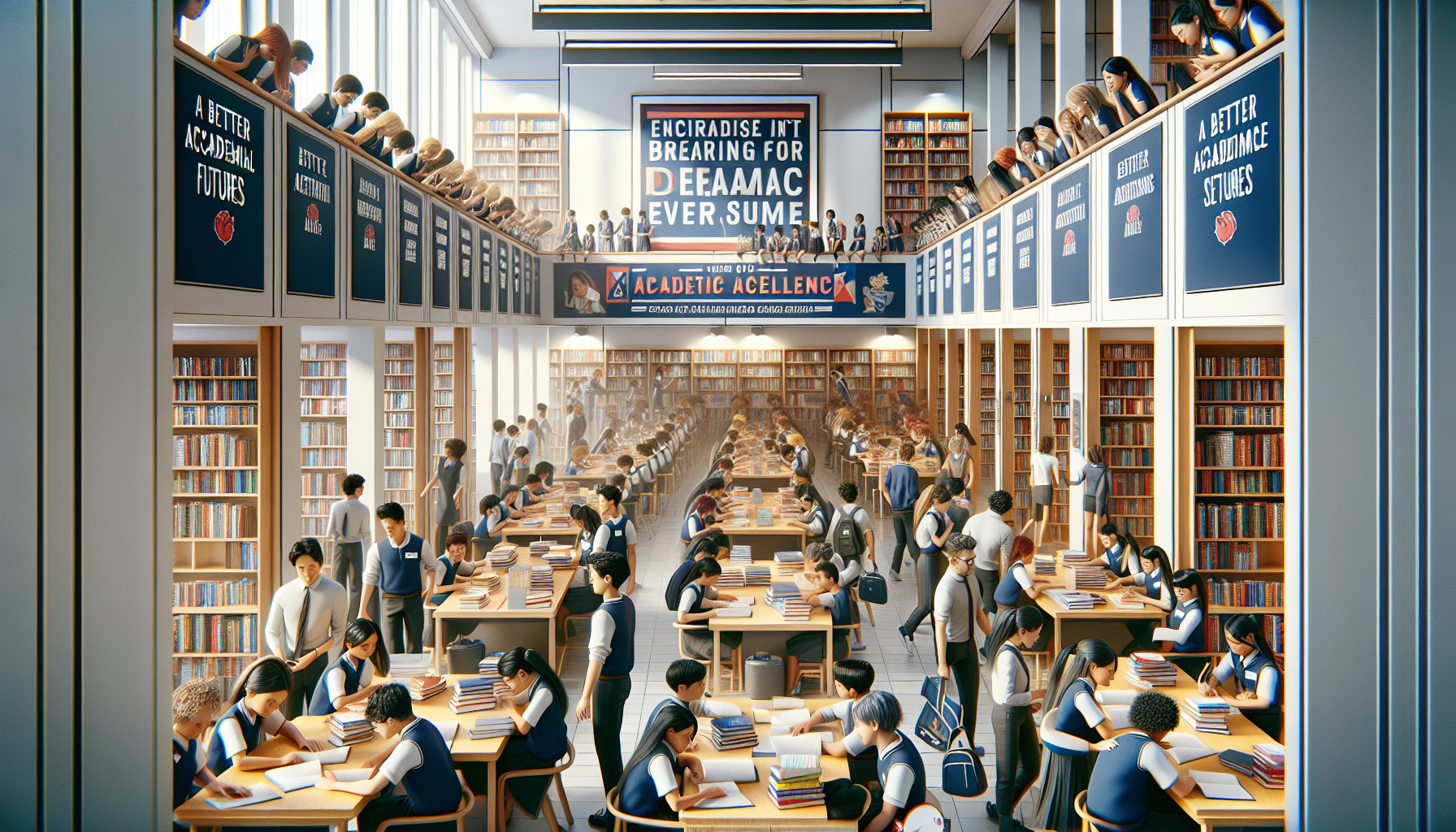 靜修學生於校園內探討學業計畫,師生互動積極熱絡