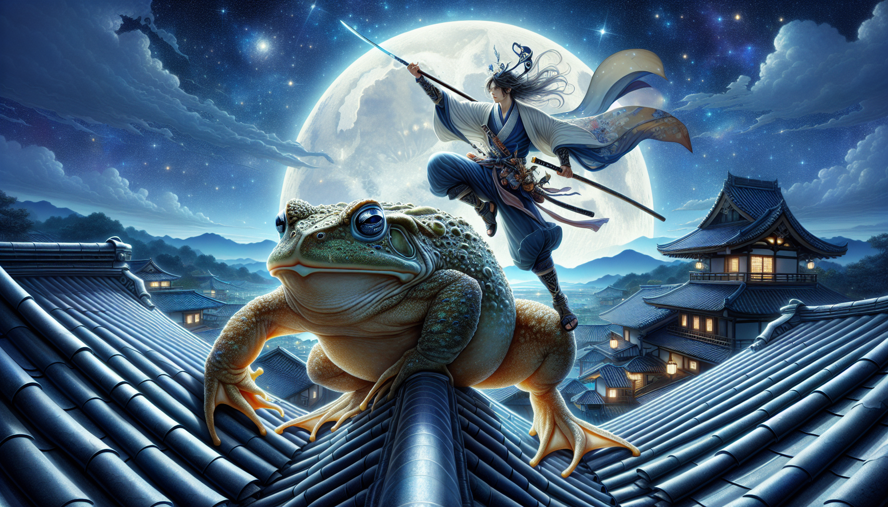 兒雷也豪傑物語浮世繪,忍者原型文化傳承