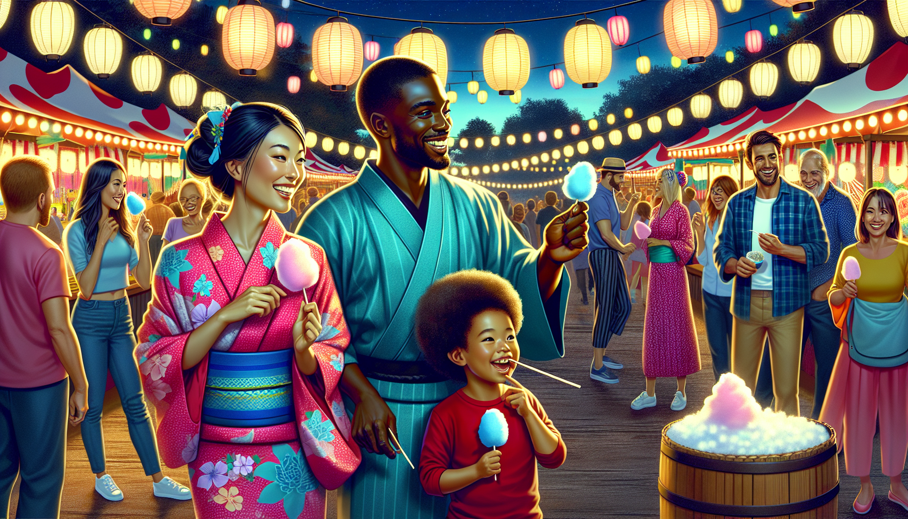 龍女僕眾角色與人類一同享受日常活動的溫馨畫面