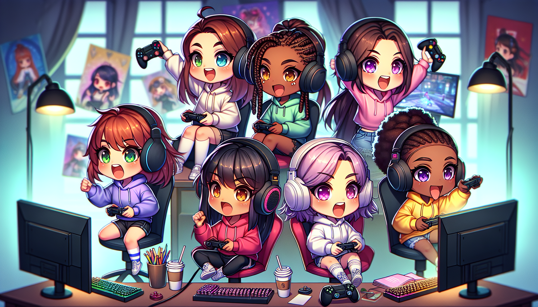 VShojo 時期合照，與kson等成員的互動