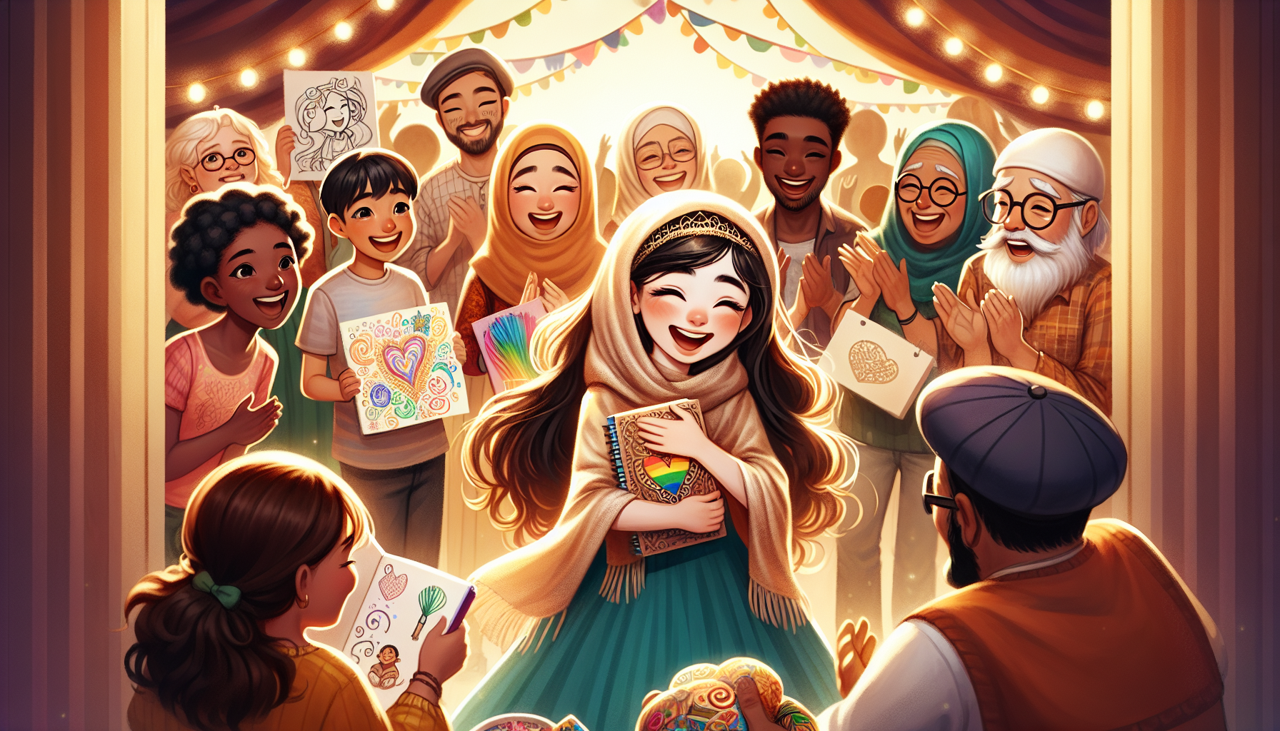 粉絲創作者二次創作與社群互動畫面