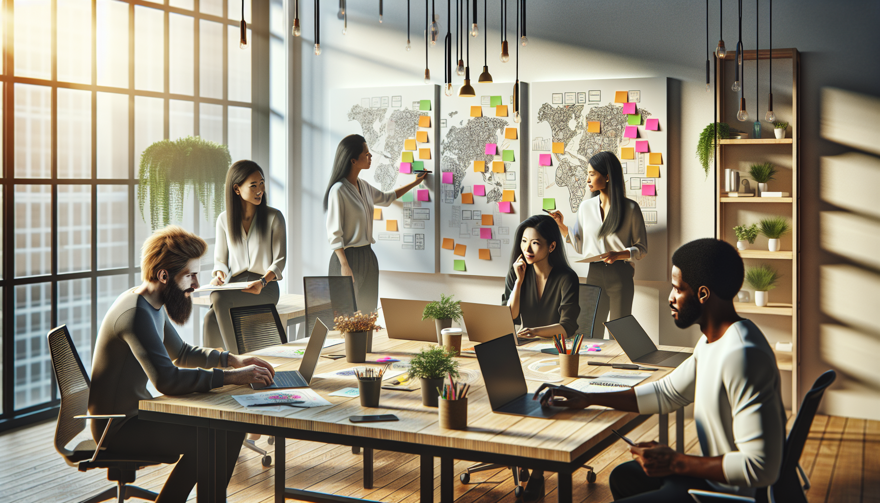 Sweet Baby Inc. 顧問團隊討論劇本內容的工作情景。