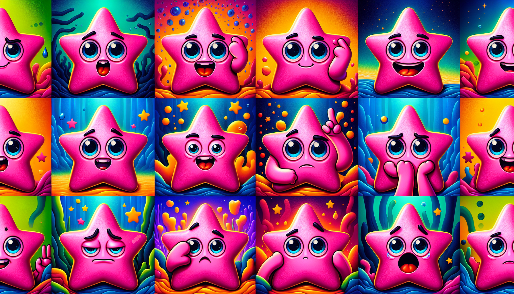 派大星懶躺日常生活梗圖，象徵每個人內心渴望的無憂狀態。