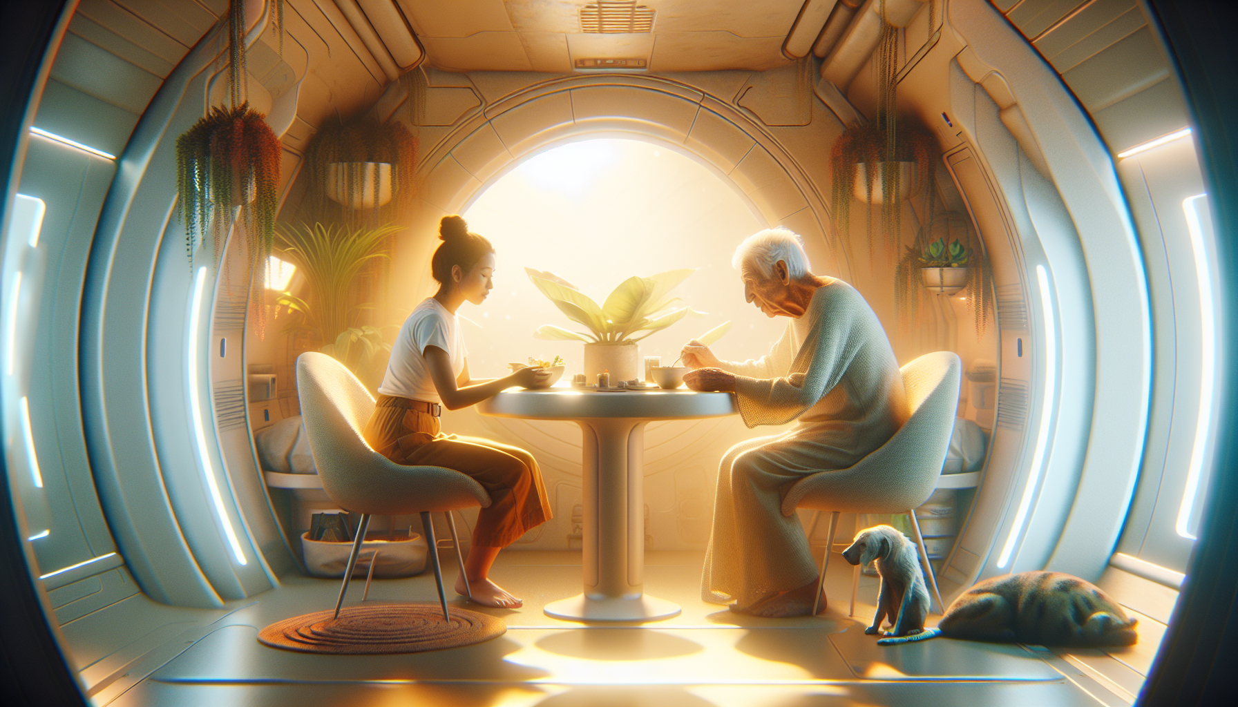 甜蜜星際戀人互動，展現溫馨治癒氛圍