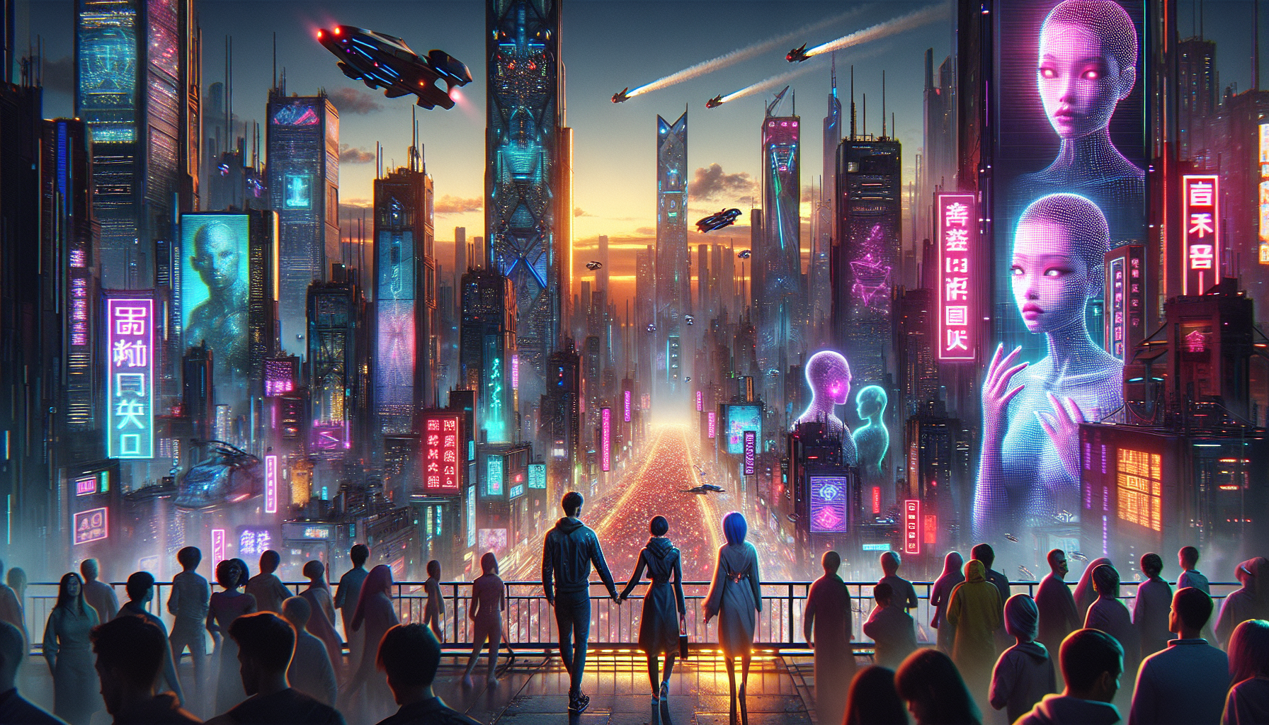 未來科技與神話元素融合的世界，展現多元愛戀可能