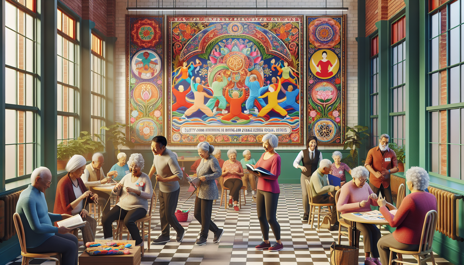 醫護人員在社區張貼急症救援宣傳告示