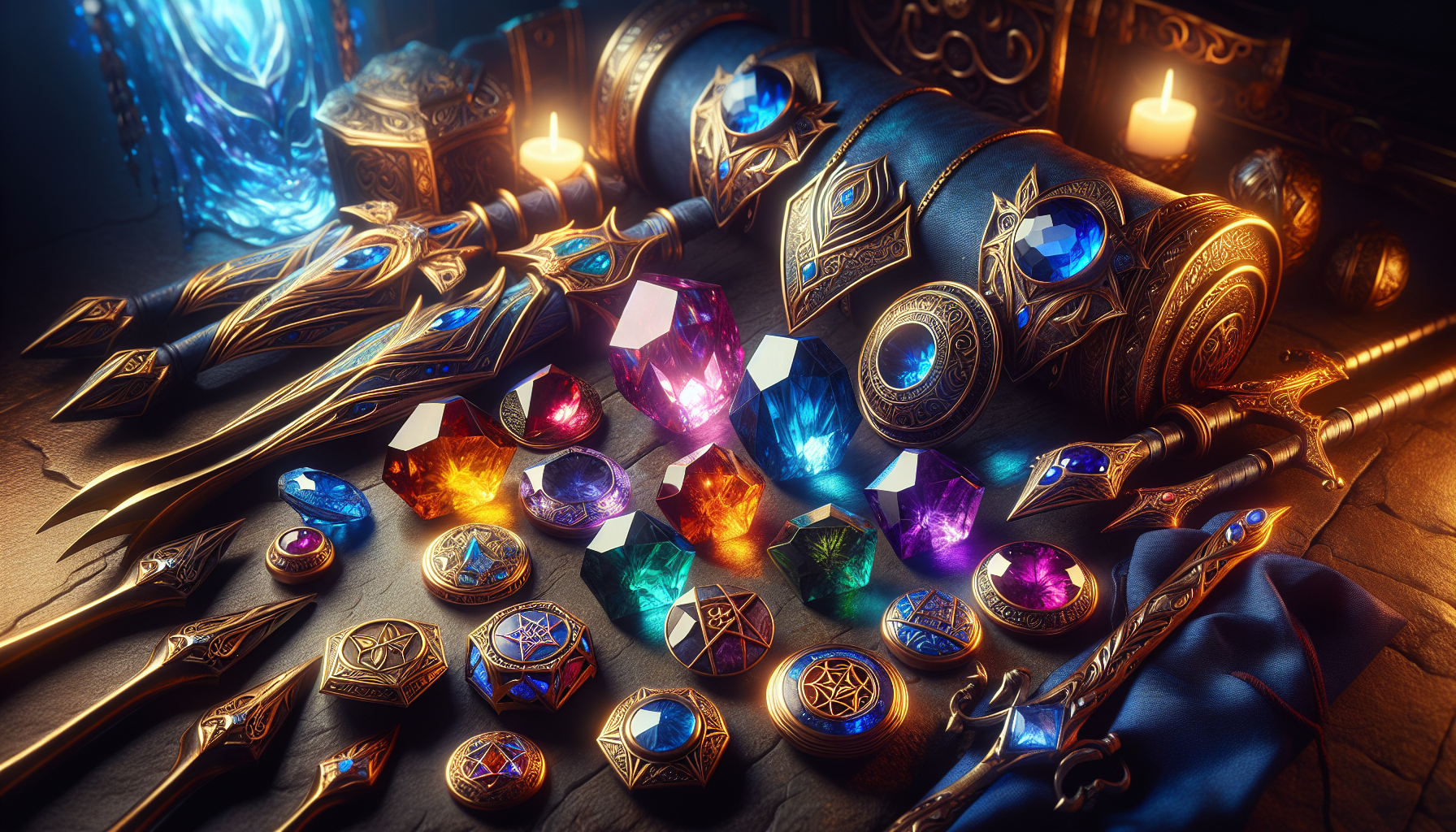 技能寶石與輔助寶石連結實例，展示技能組合變化