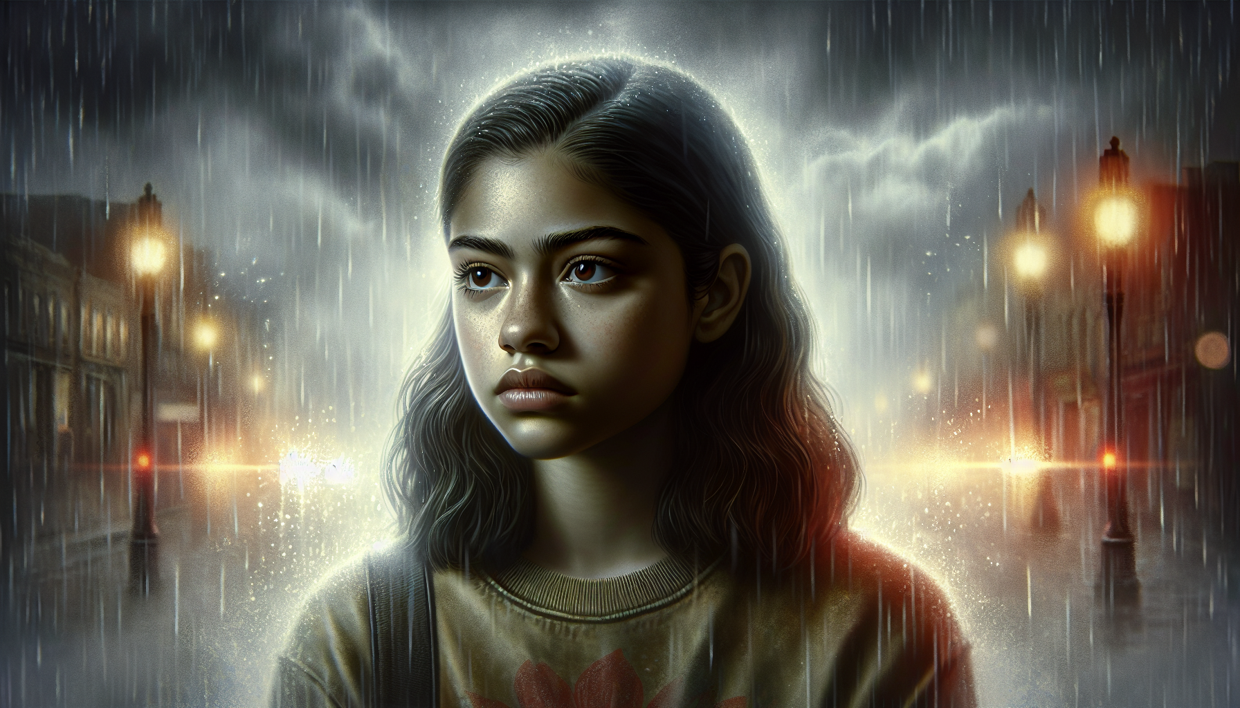 冷鋒小說角色插畫，氛圍寂寞且堅韌