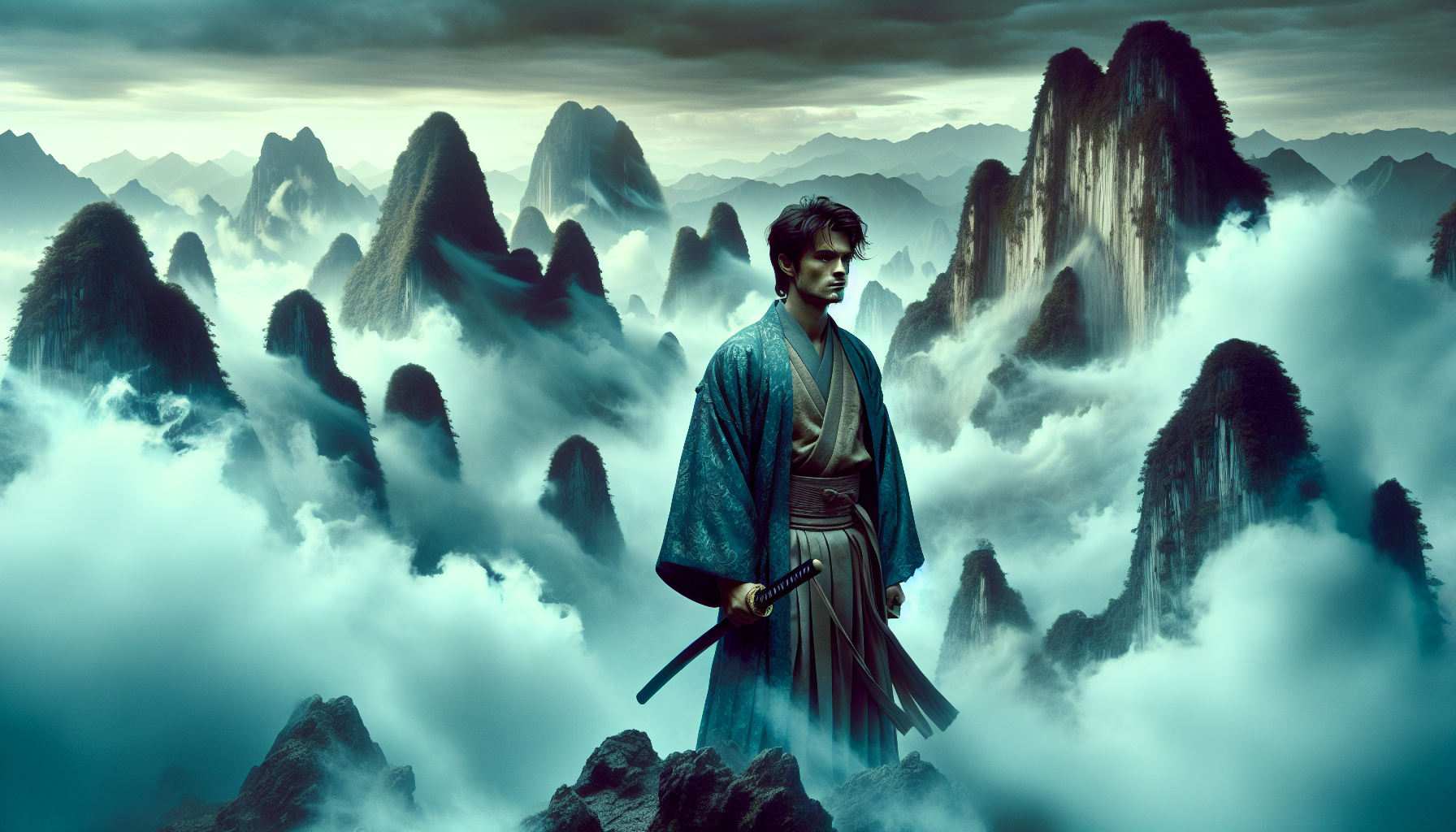 修仙小說中冷鋒角色造型插圖