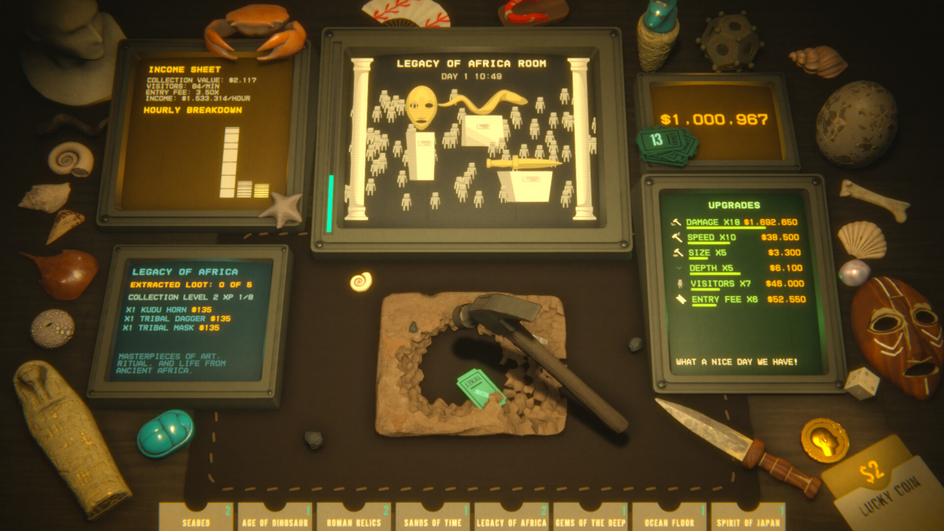 破壞 x 經營雙重樂趣！休閒放置新作《Smash Hit Museum》帶你體驗3D敲擊挖寶+博物館經營遊戲魅力