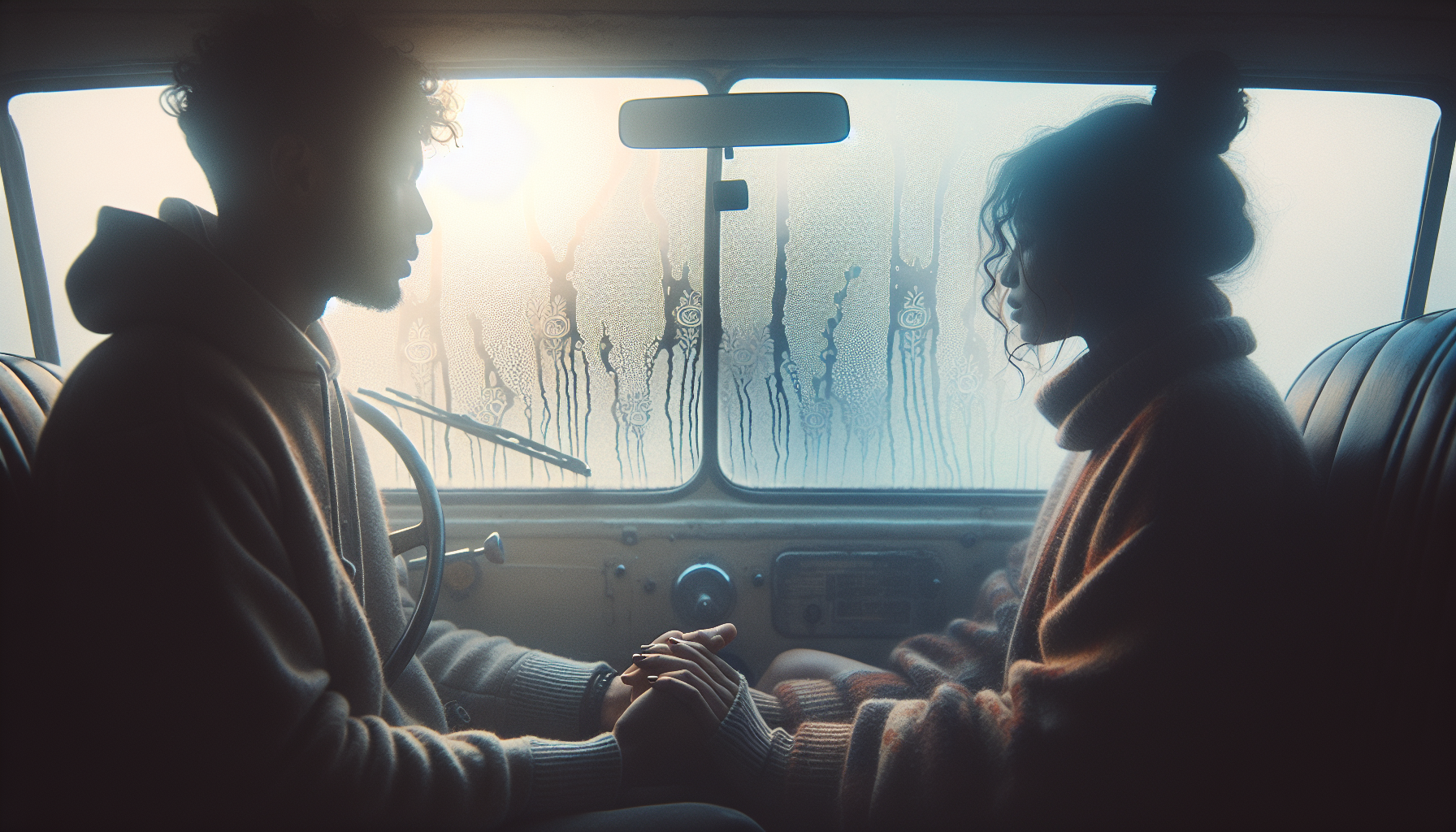 喜歡你溫馨充滿希望場景