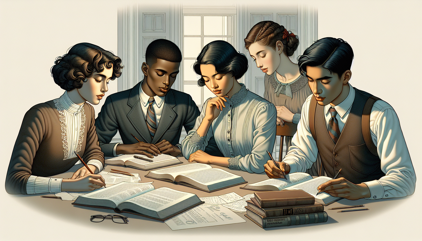 格黑娜學園風紀委員會與便利屋68宣傳插畫