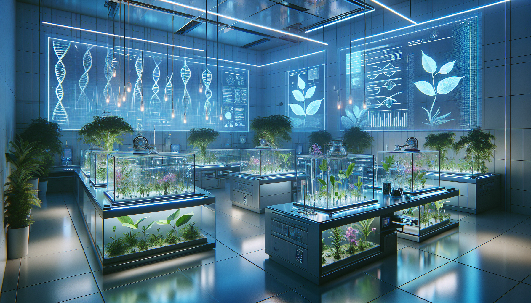 異星植物基因雜交、生物工程科學設施