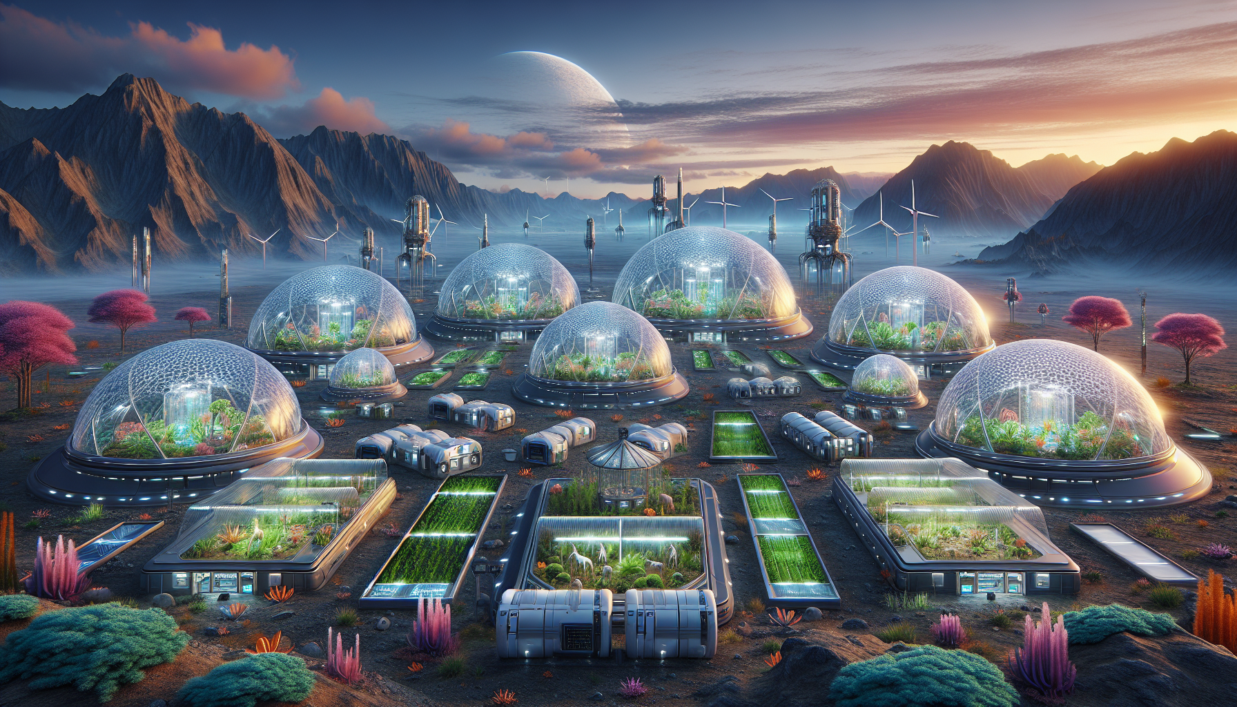 玩家建設中的基地、自訂模組設施一覽