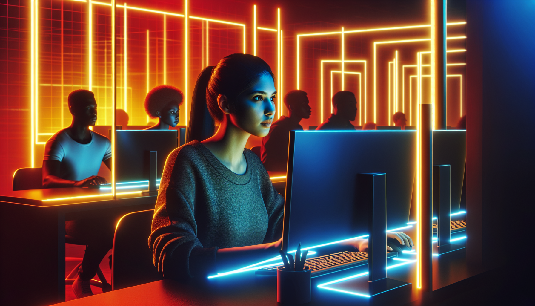 小說《全職高手》封面，電子競技與夢想之光交錯