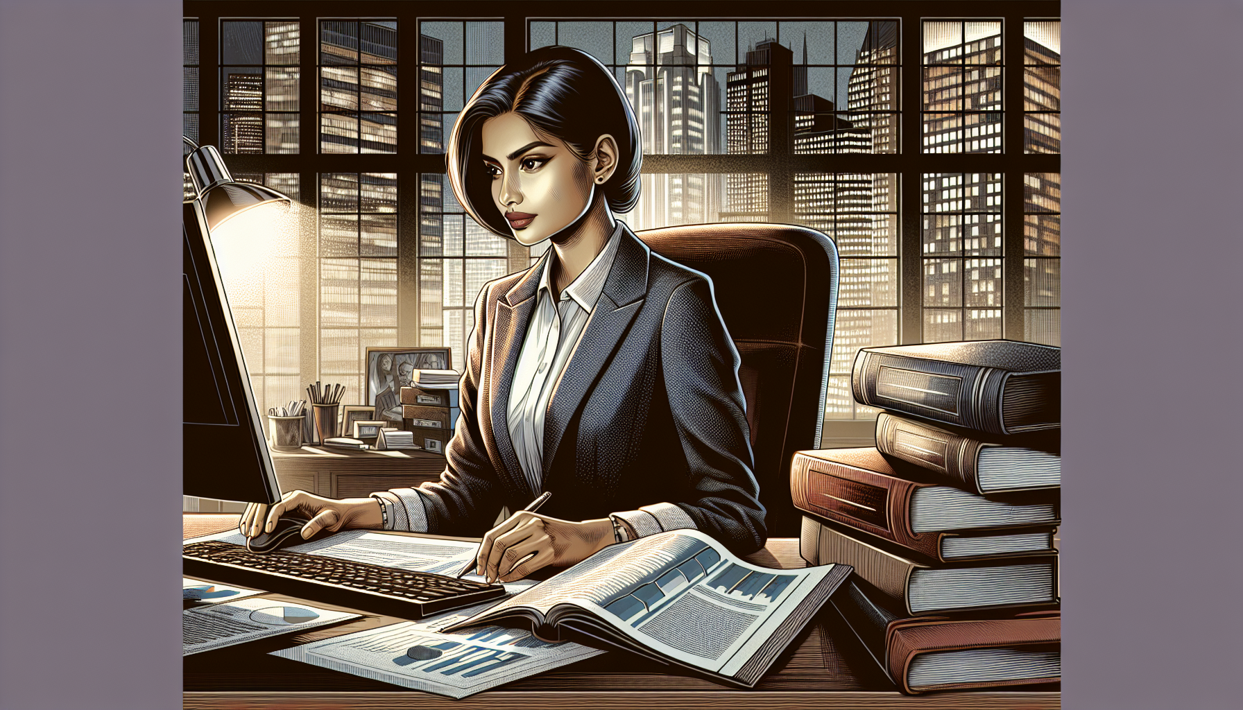 寧檬在職場中成長與拼搏的畫面