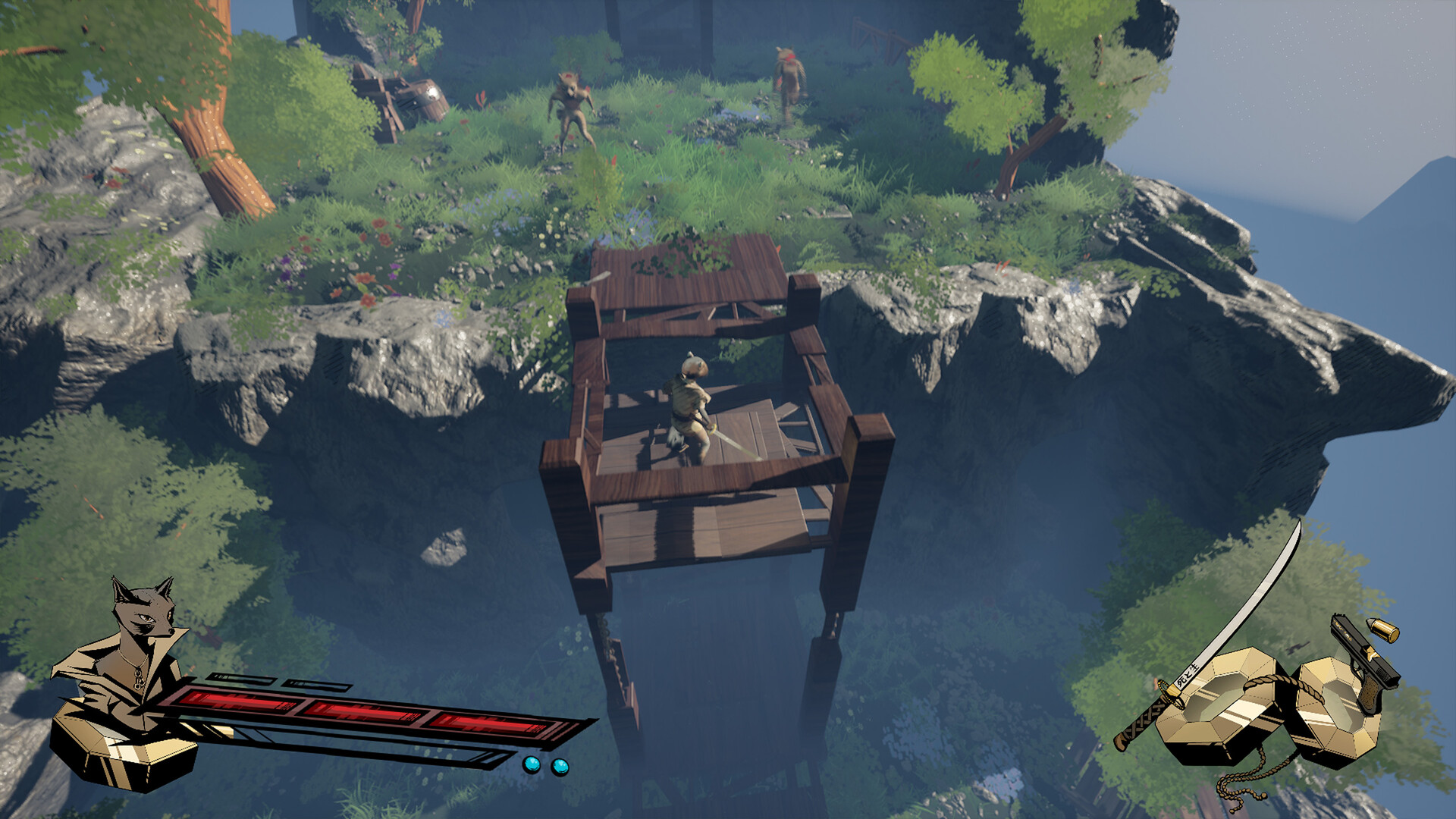 線性動作砍殺新作登場！《Rockoon》黑色幽默冒險結合TPS射擊與劍鬥魅力釋出