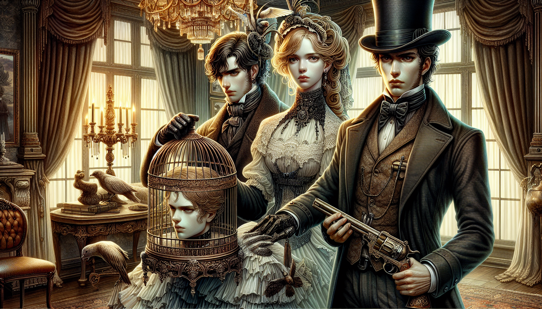 動畫中的十九世紀末倫敦街景，融入奇幻與推理氛圍