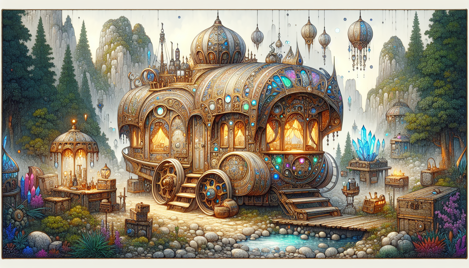 卡拉邦六大種族代表角色插畫