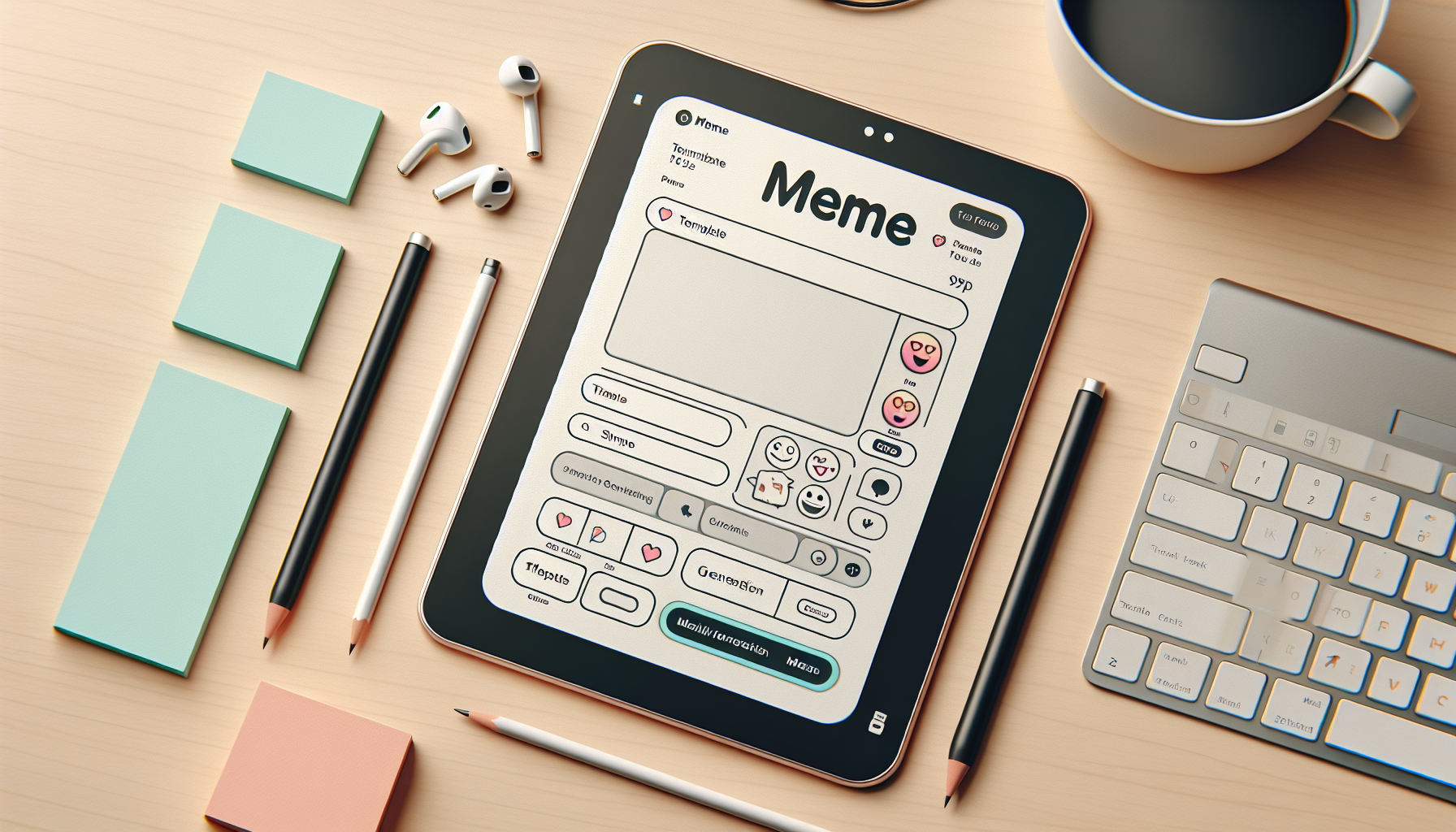 梗圖倉庫內頁編輯操作介面